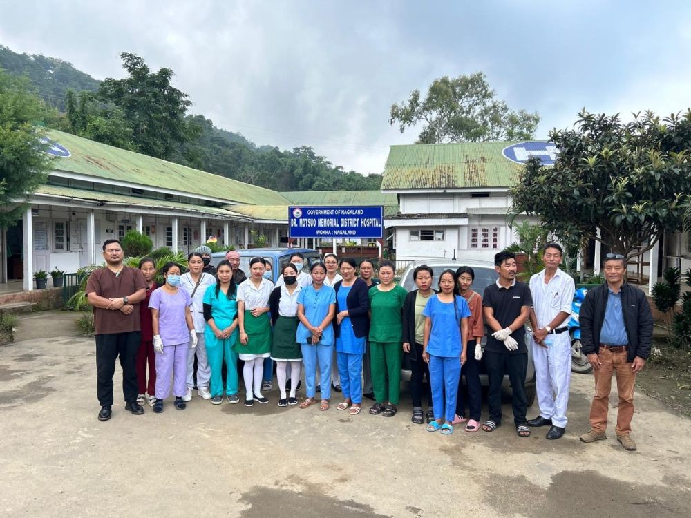Participants of the programme to observe World Hospice and Palliative Care Day in Wokha.